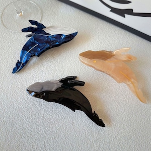 Whale Hair Clips, Resin Hair Clips, Cute Hair Accessories, Christmas Gifts, Hair Accessories, Perfect Gift for Her