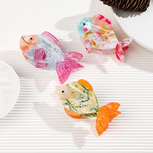 Goldfish Hair Claw, Acetate Fiber Hair Clip