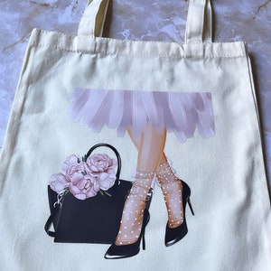 Pink Tutu Tote Bags