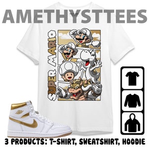 Jordan 1 High OG Metallic Gold Unisex T-Shirt, Sweatshirt, Hoodie, Retro MRO, Shirt To Match Sneaker