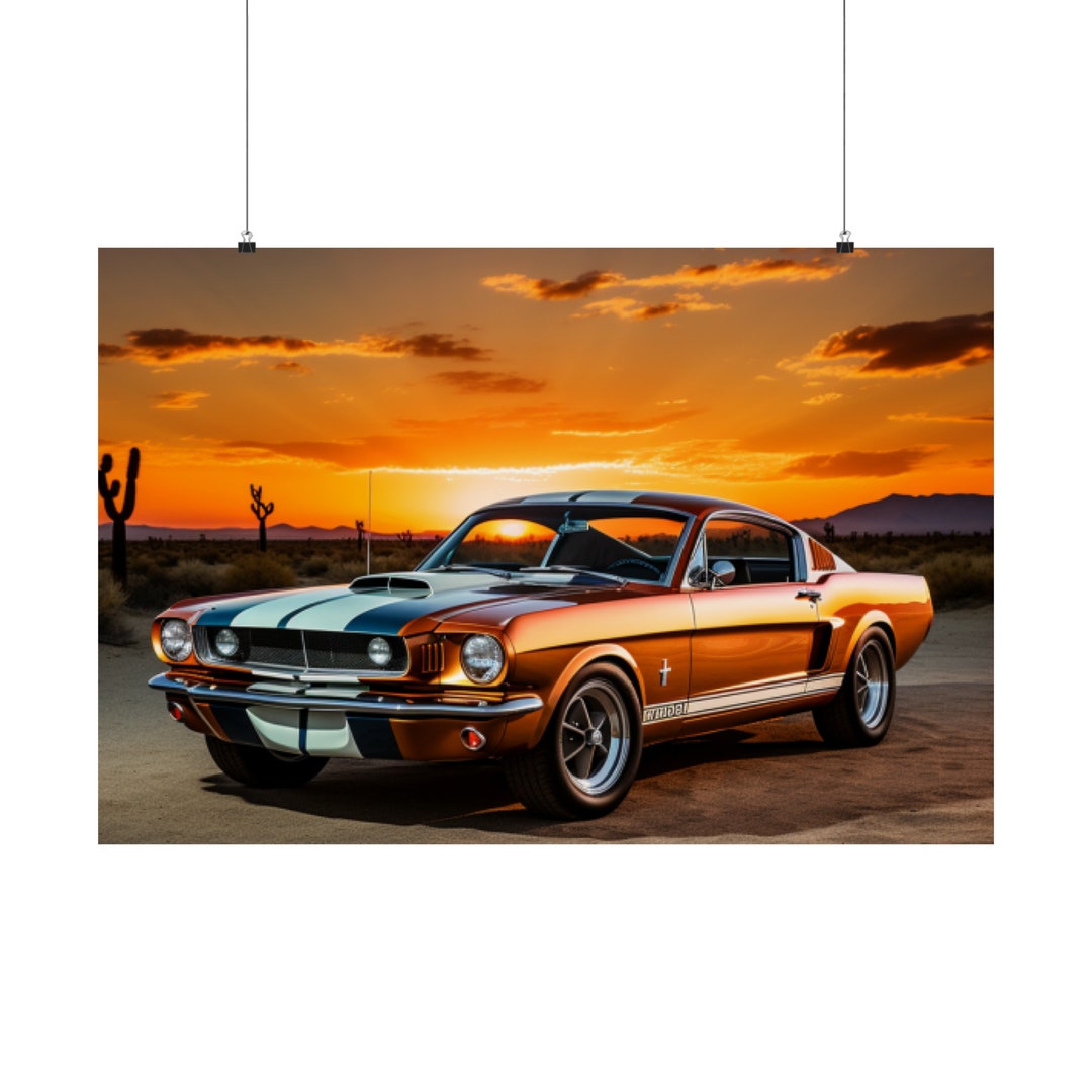 1965 Graphics 1965 Shelby GT350 Matte Horizontal Poster - Etsy