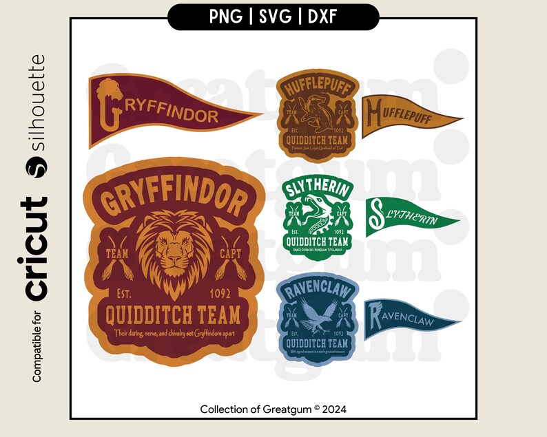 Quidditch Team Emblem &amp; Flag Svg Wizard School Emblem Svg Magic Wizard ...