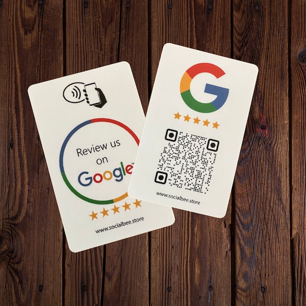 Google Bewertung NFC-Karte & QR-Code-Karte