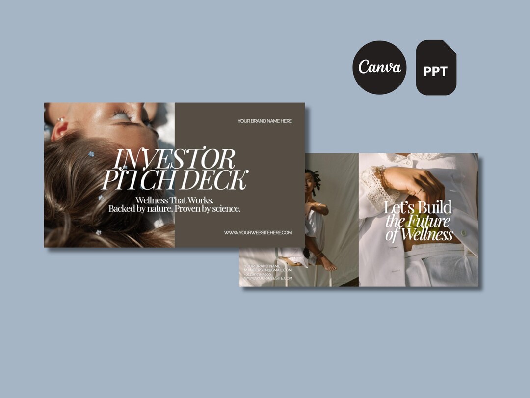 Wellness Startup Pitch Deck | Powerpoint & Canva Template | Investor ...