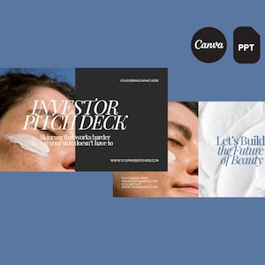 Startup Investor Pitch Deck Canva & PowerPoint | Business Proposal | Presentation Template – 20 Elegant, Editable Slides