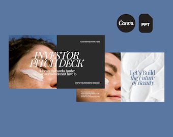 Startup Investor Pitch Deck Canva & PowerPoint | Business Proposal | Presentation Template – 20 Elegant, Editable Slides