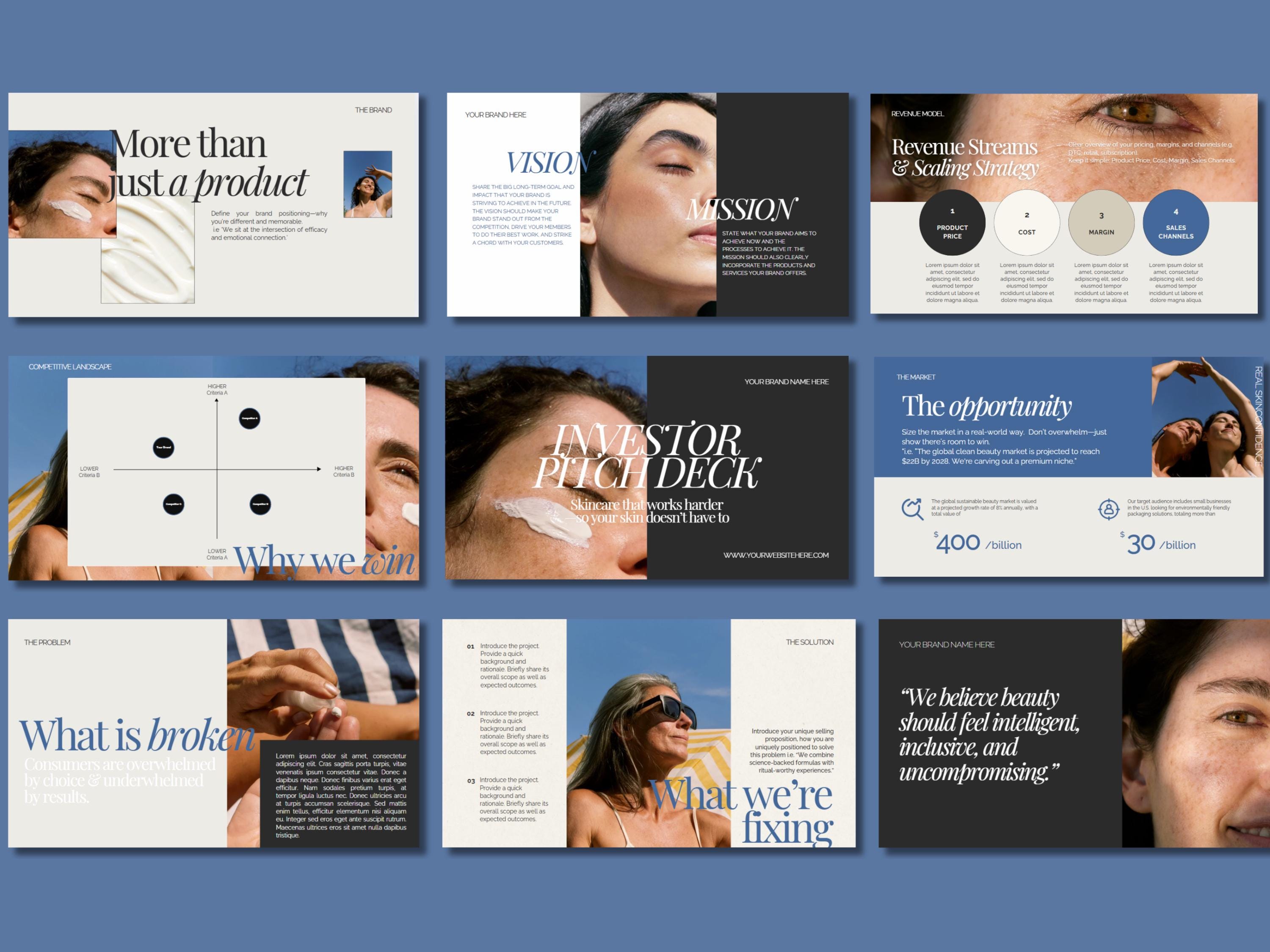 Startup Investor Pitch Deck Canva & Powerpoint | Business Proposal ...