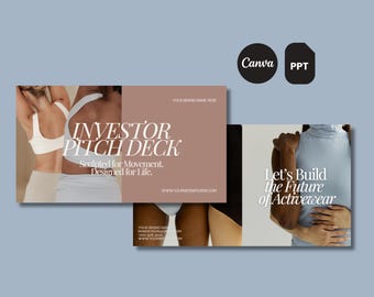 Wellness Business Plan Template: Investor Pitch Deck, Canva & PowerPoint (Digital Download)