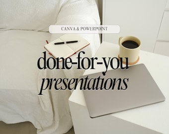 Done-for-You Business Presentation & Investor Deck Design | Wellness, Beauty, Creatives, Coaches | Canva PPT