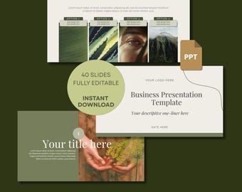 Modern Business PowerPoint Template, 40+ Slides (Google Slides & Keynote)