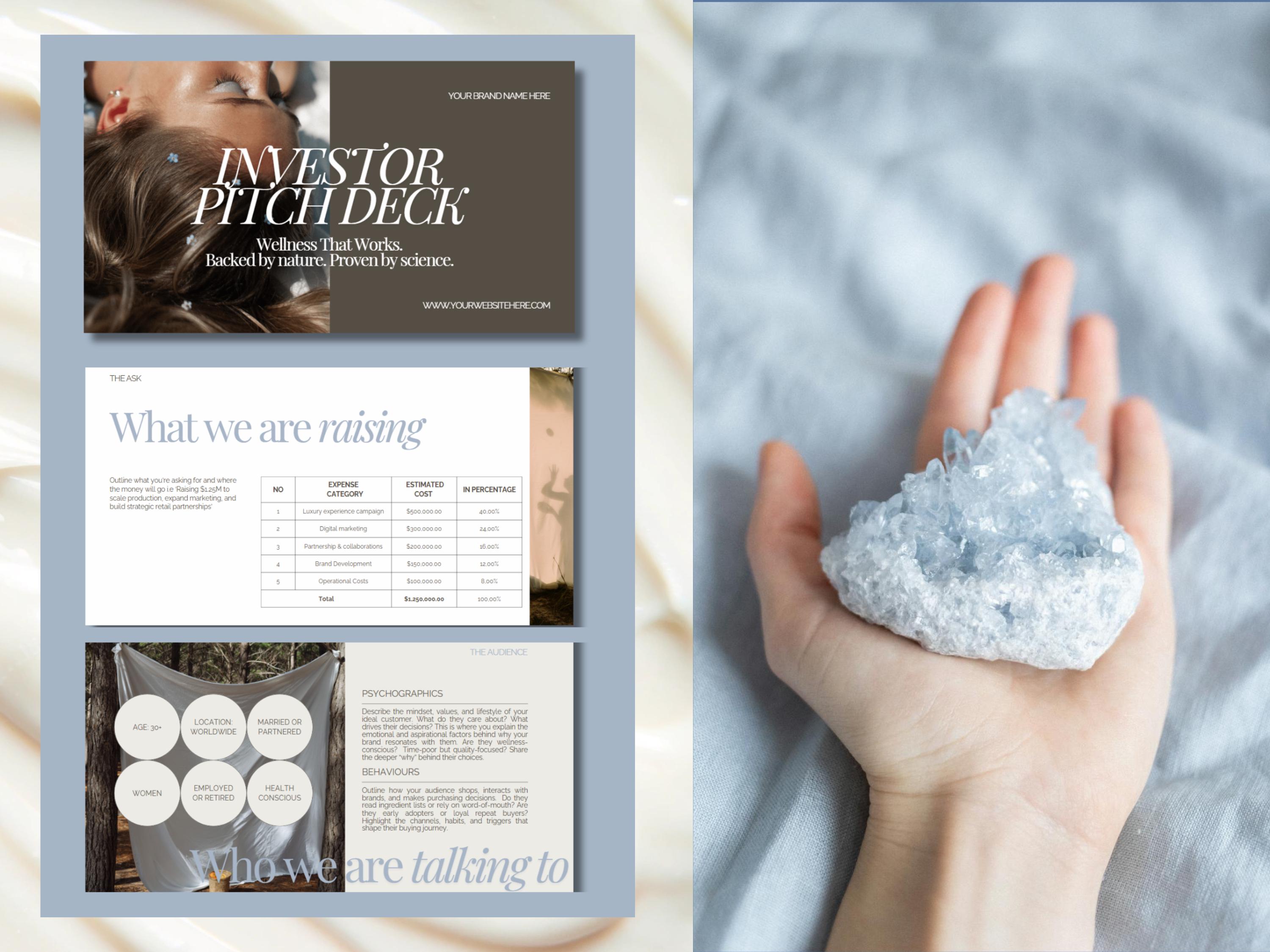 Wellness Startup Pitch Deck | Powerpoint & Canva Template | Investor ...