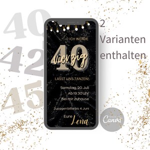 40 jaar l Digitale verjaardagsuitnodiging I E-card I Uitnodiging I Gepersonaliseerde verjaardagsuitnodiging l WhatsApp l Lena