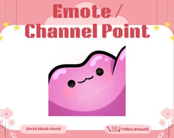 PKMN Ditto Hi Wave / Emote per Twitch, Discord e YouTube / Risorse per lo streaming, carino, viola