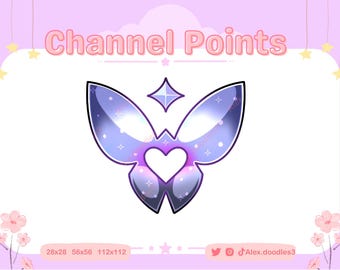 Icona punti canale Twitch Valo Clove Butterfly / Icona punti canale Twitch / Emote Twitch / Emote streaming / Riscatta punti canale