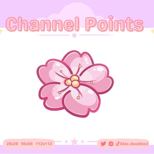 Sakura Flower (Pink) Channel Points for Twitch | Twitch Channel Point Icon | Twitch Emotes | Stream Emotes | Channel Point Redeem