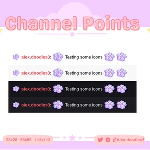 Sakura Flower (purple) Channel Points for Twitch | Twitch Channel Point ...