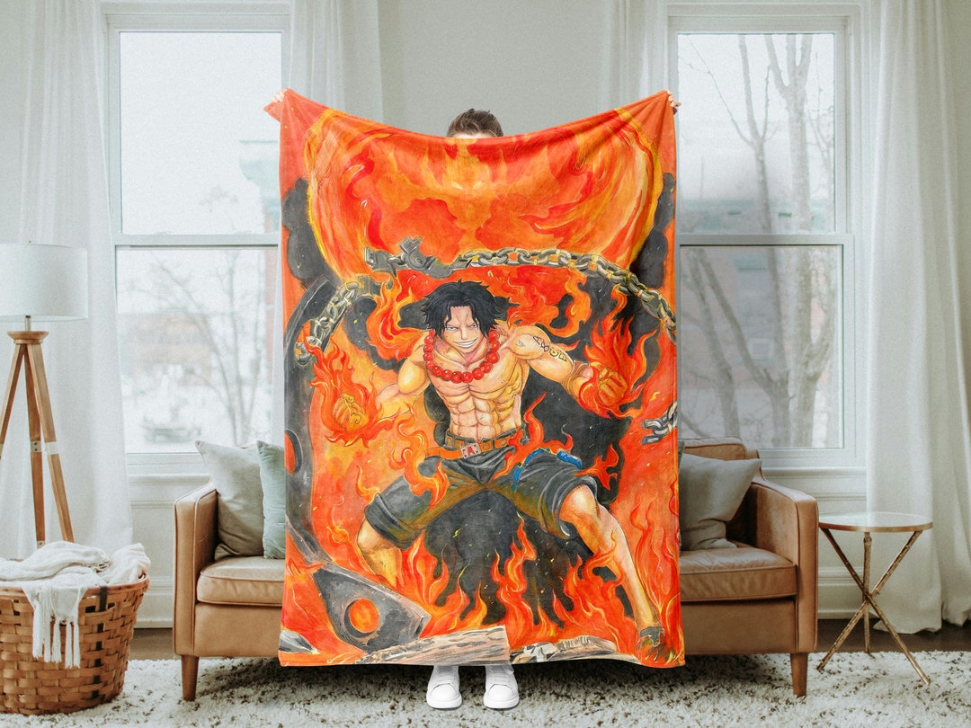 One Piece Blanket Anime Tapestry Throw Anime Blanket Anime Etsy