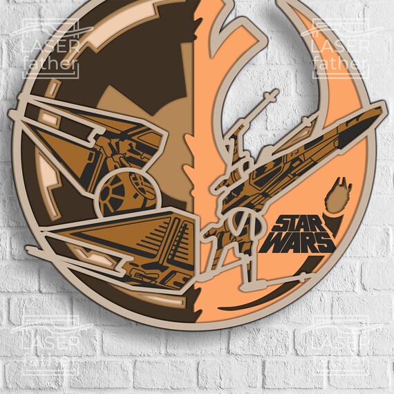 STAR WARS エンブレムワッペン edit.2 Rebel Empire Logo, Choose Wisely SVG, Star Wars Laser Cut Files