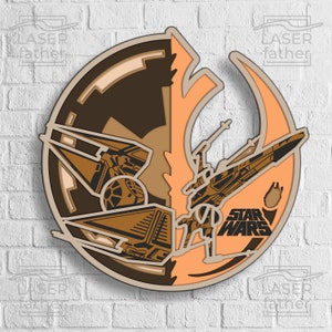 Rebel Empire Logo, Choose Wisely SVG, Star Wars Laser Cut Files, Jedi, Sith, Digital Download, Cricut Crafts, Glowforge Template