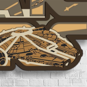 Star Wars Laser Cut Files, Layered SVG for Cricut, Instant Download ...