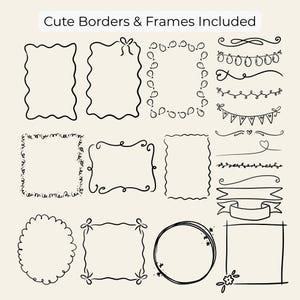Minimal hand-drawn baby doodle clipart set featuring cute baby elements like bottles, pacifiers, onesies, toys, clouds, and stars. Perfect for baby shower invitations, gender reveal designs, nursery wall art, and printable projects.