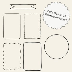 Hand-drawn business clipart set featuring laptop, charts, money icons, calendar, globe, light bulb, briefcase, and more office doodles.