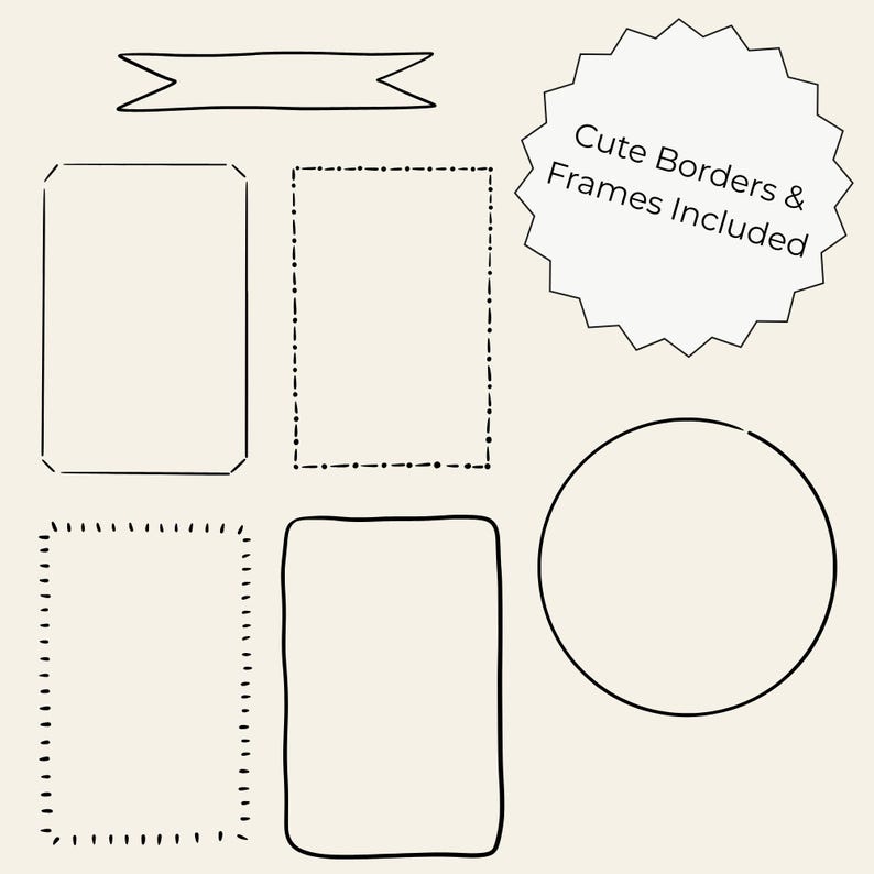 Hand-drawn business clipart set featuring laptop, charts, money icons, calendar, globe, light bulb, briefcase, and more office doodles.