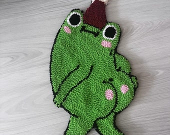 Red Hooded Frog, Frog, Cool Frog,Frog Wall Decor