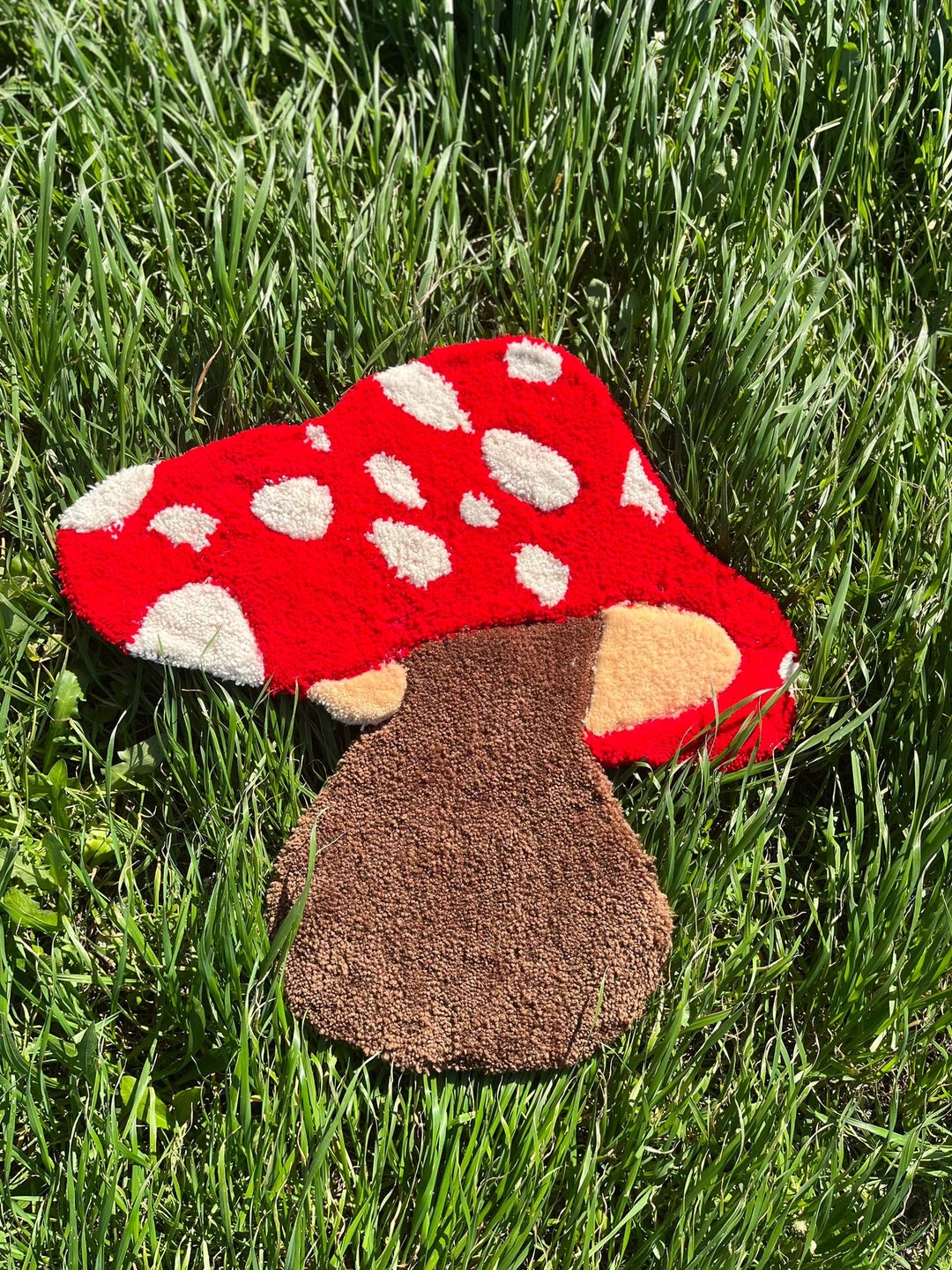 Custom Tufted Rug, Kaws Rug, Customized Design, Mushroom Rug, Tufted Mushroom, Aesthetic Rug