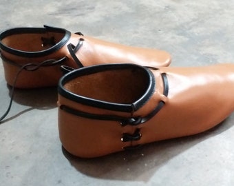 Leather shoes pair handmade leather sheos footwear pair new