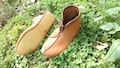 Historical Haithabu leather shoe,Viking shoes,Leather turn shoes,turn shoe, Handmade leather lace shoes pair new