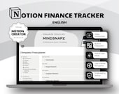 Notion Finance Tracker / Notion Expense Tracker / Notion Template for personal Finance / Notion Budget Template / Notion Template