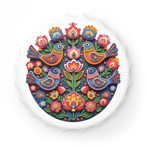 Colorful Floral Bottle Opener | Unique Kitchen Accessory for Parties, Gifts, Home Bar, Engaging Decor, Vibrant Beer Openers