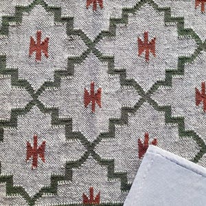 Area Kilim Rug, Handwoven Wool Jute Kilim Rugs, Kilim Jute Rug, Bohemian Rug, Navajo Rug, Flatweave Rug, Indian Dhurrie Rug Vintage Rug 8x10