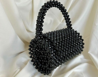 Pearl Clutch Bag, Handmade Pearl Clutch, Luxury Shoulder Bag, Evening Bag, Wedding Pearl Bag, Pearl Duffle Bag