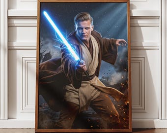 Personalisierte Star Wars Jedi Portrait vom Foto | Personalisiertes Digitales Porträt | Sith Ritter Porträt
