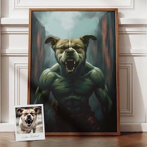 Custom Superhero Pet Portrait, Funny Dog Portraits, Realistic Superhero Portrait, Cat Portrait, Gift for Super Hero Fans, Gift for Pet Owner