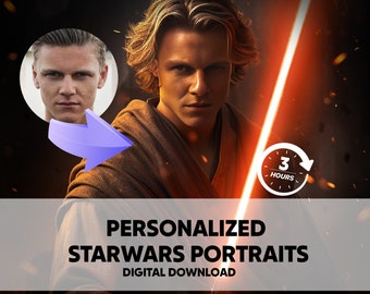 Custom Realistic Star Wars Portrait, Personalized Face Swap (Digital Download)