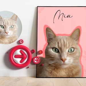 Custom Pet Portrait: Pet Drawing, Custom Oil Painting, Digital Art From Photo, Custom Cat Drawing, Pet Bereavement Gift, Custom Pet Portrait