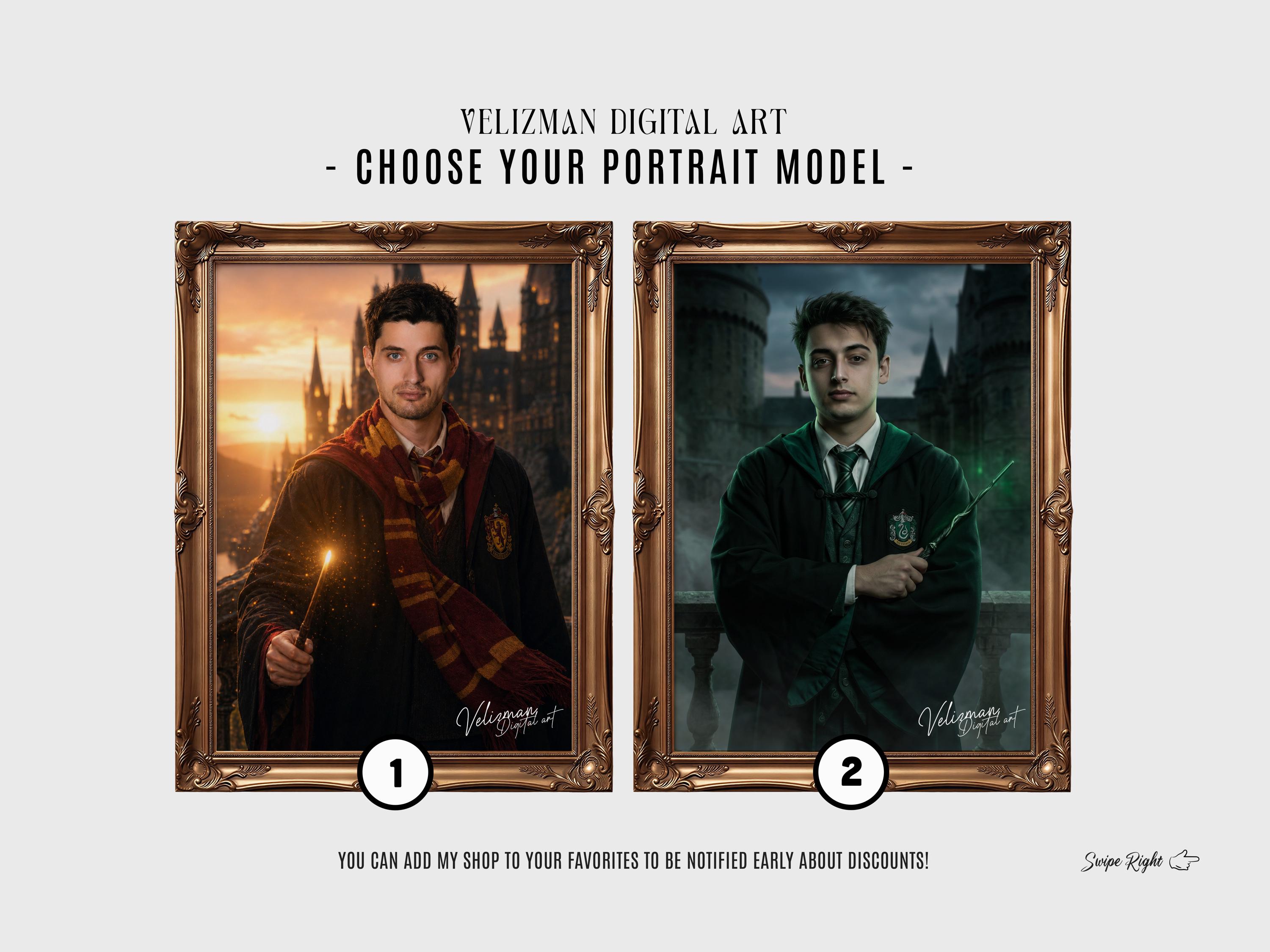Custom Wizard Portrait From Photo | Personalized Magical School ...