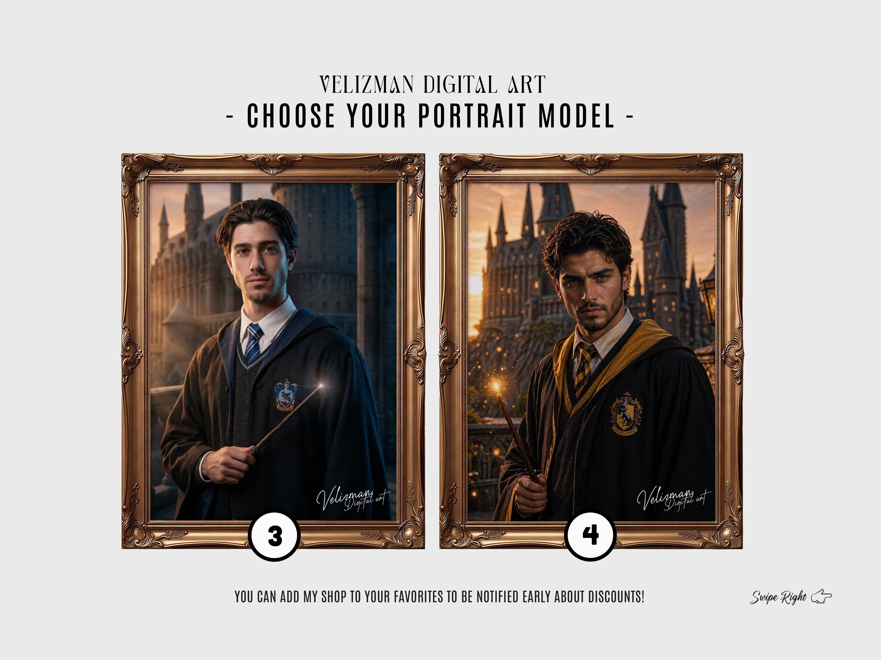 Custom Wizard Portrait From Photo | Personalized Magical School ...