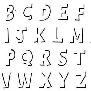 Shadow Lettering Font