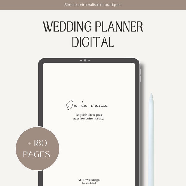 Wedding planner digital - Planificateur mariage digital