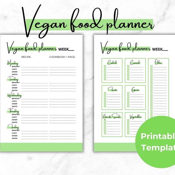 Vegan meal planning templates, Plant-based meal planner, Vegan meal prep, Vegan nutrition guide, Vegan grocery list, Vegan protein sources