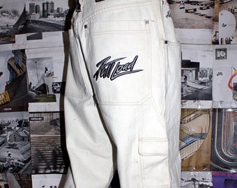 Volle Belastung Super Baggy Y2K Creme Carpenter Jeans