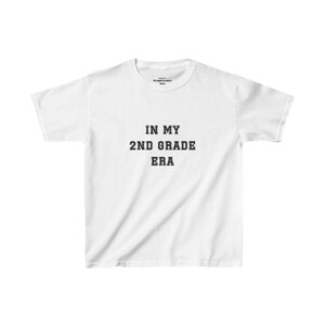 Back to School Shirt for Second Grade | First Day of School Cotton Tee Short Sleeve | In my Second Grade Era