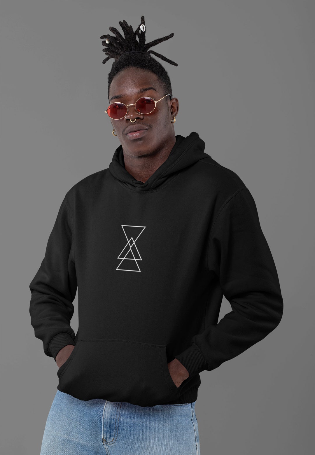 Sacred Geometry Techwear Hoodie Sacred Geometry Hoodie Etsy
