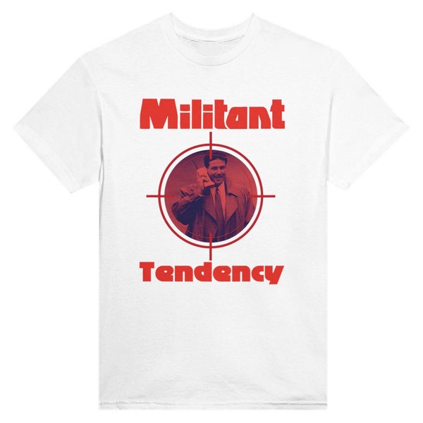 Militant Tendency Socialist Heavyweight Unisex Crewneck T-shirt / Derek Hatton / 80's Retro / Jeremy Corbyn