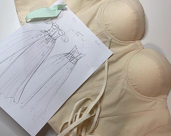 Abito da sposa su misura, abito da sposa di lusso