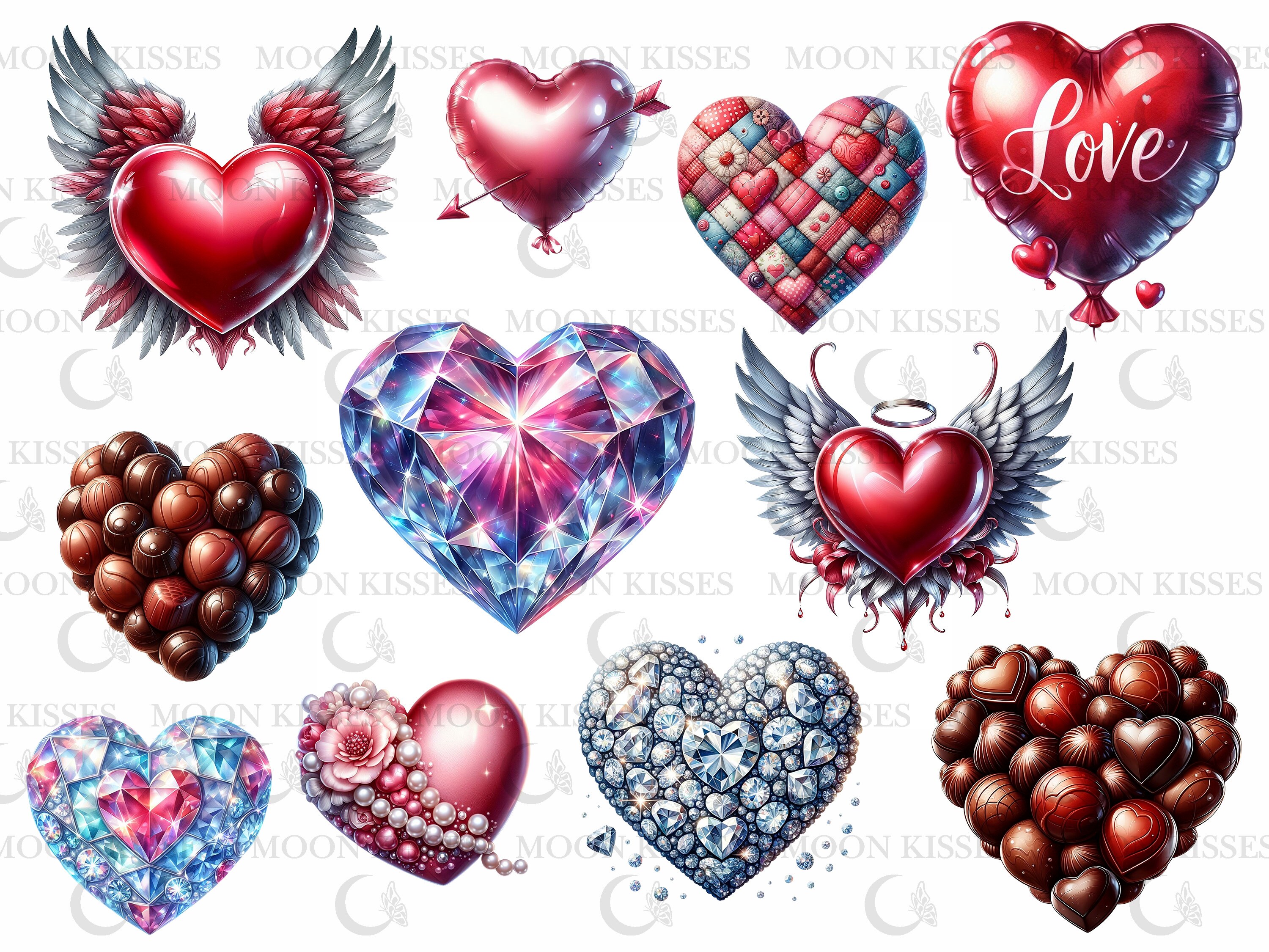 Heart Clipart Valentine's Heart PNG Velvet Heart Clip Art Fire Heart ...